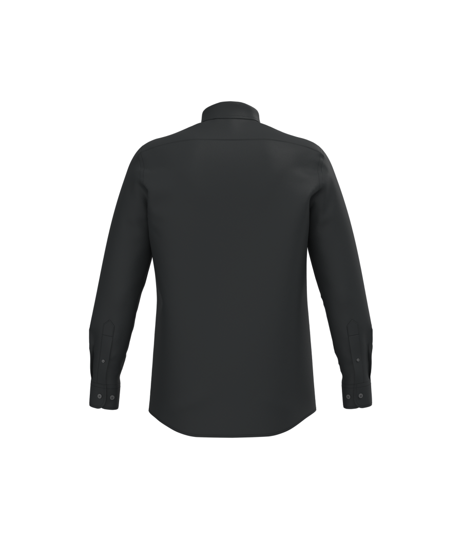 Chemise popeline polycoton sans poche entretien facile homme