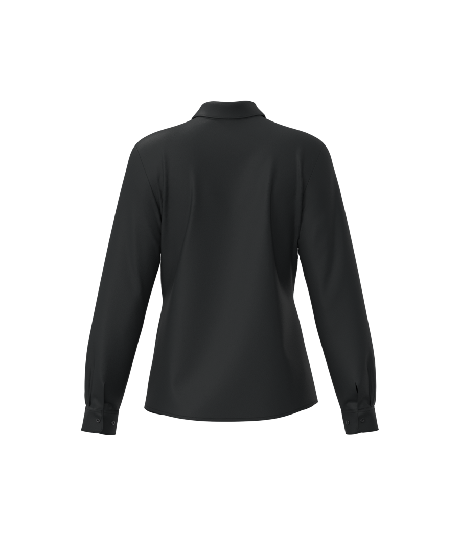 Chemise popeline polycoton sans poche entretien facile femme