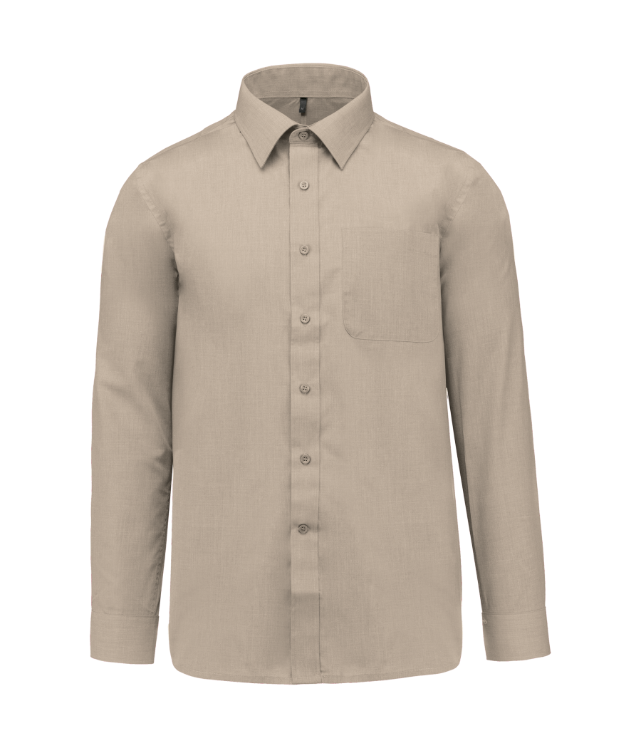 Chemise popeline polycoton entretien facile homme