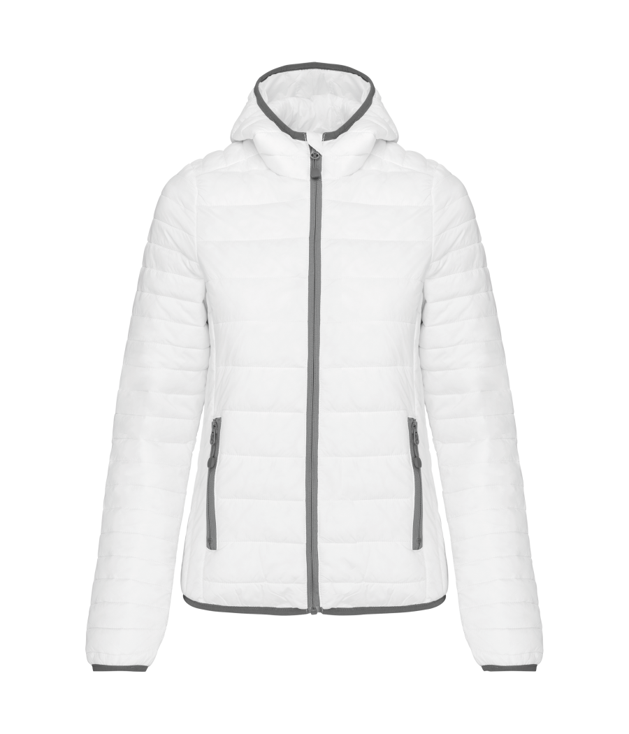 Doudoune légère capuche femme