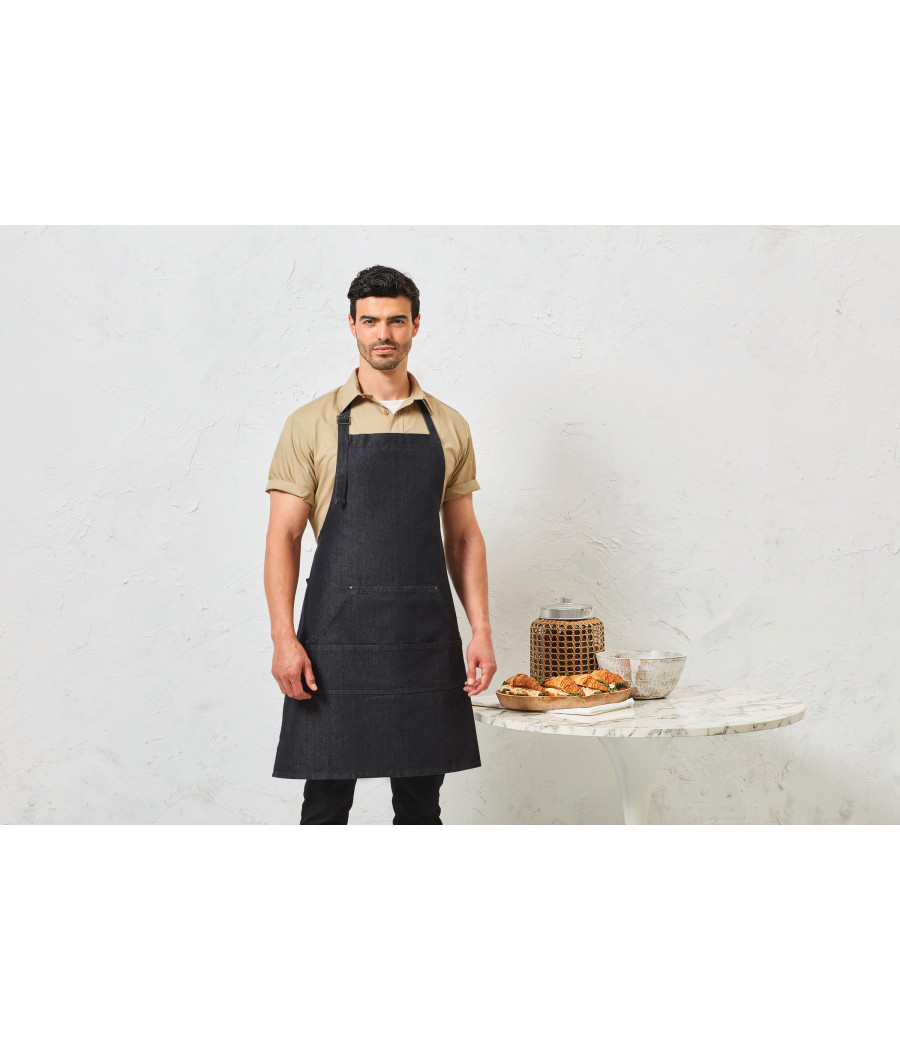Tablier à bavette "Denim"