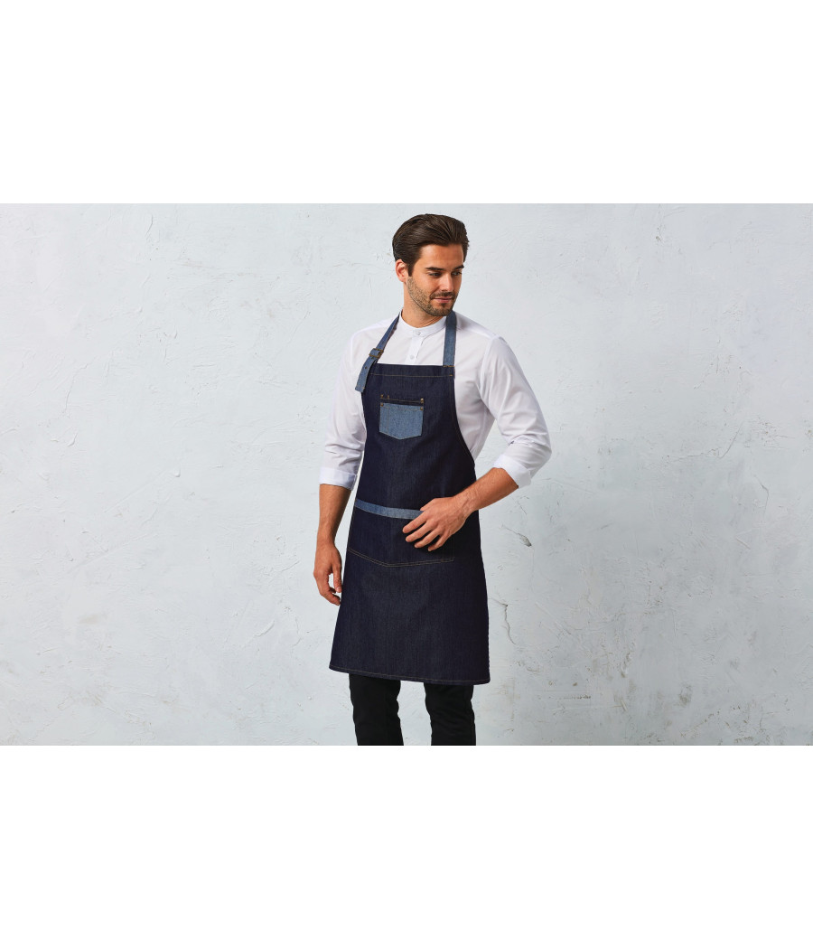 Tablier Denim à bavette "Domain"