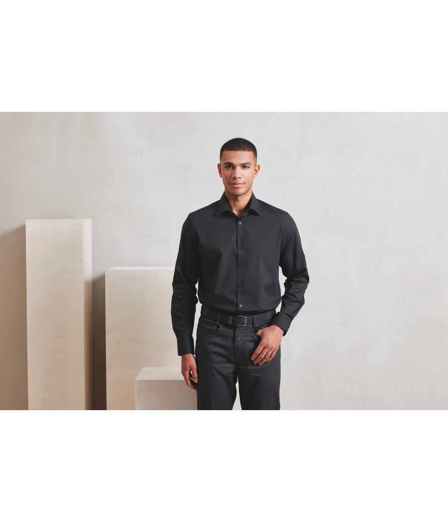 Chemise popeline RECYCLIGHT à manches longues pour homme