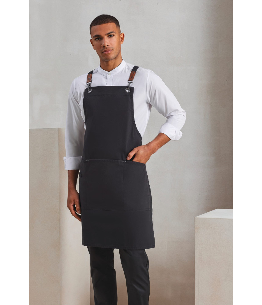 Tablier bavette à bretelles croisées dans le dos CLIP 'N' CLASP