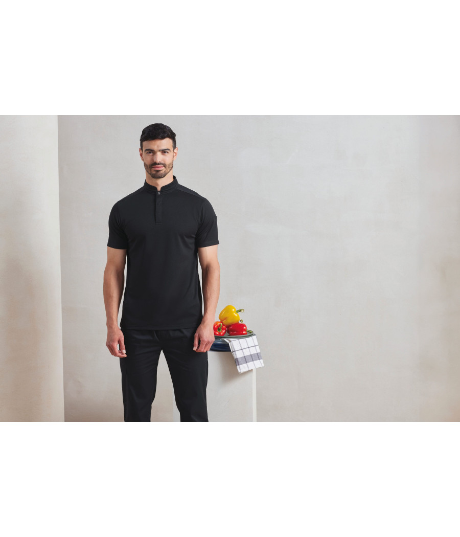 Polo de cuisinier Coolchecker Essential à manches courtes