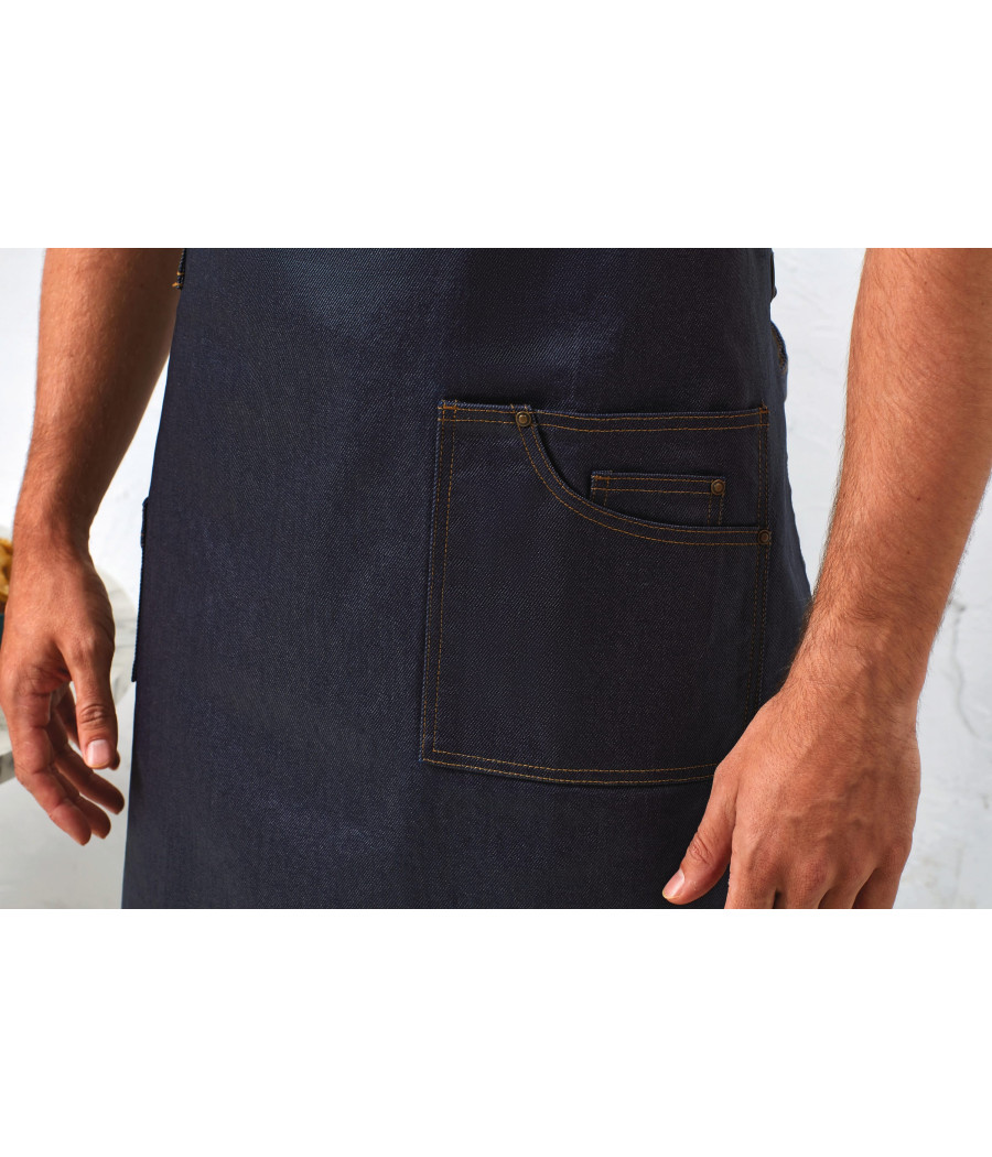 Tablier "effet ciré" à bavette "District"