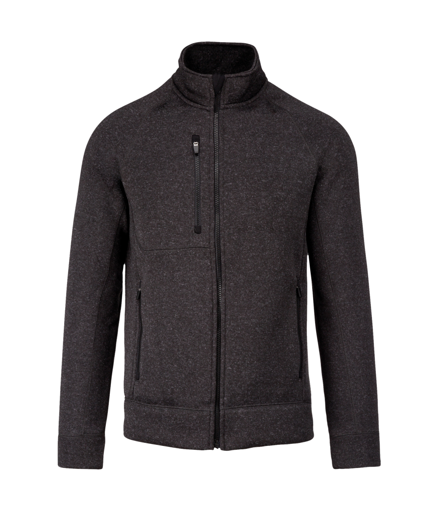 Veste zippée chinée homme