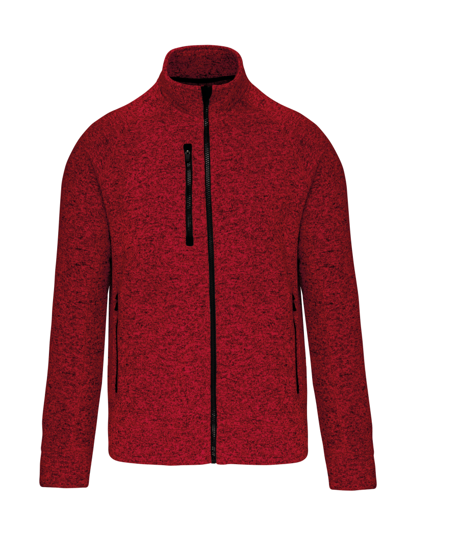 Veste zippée chinée homme