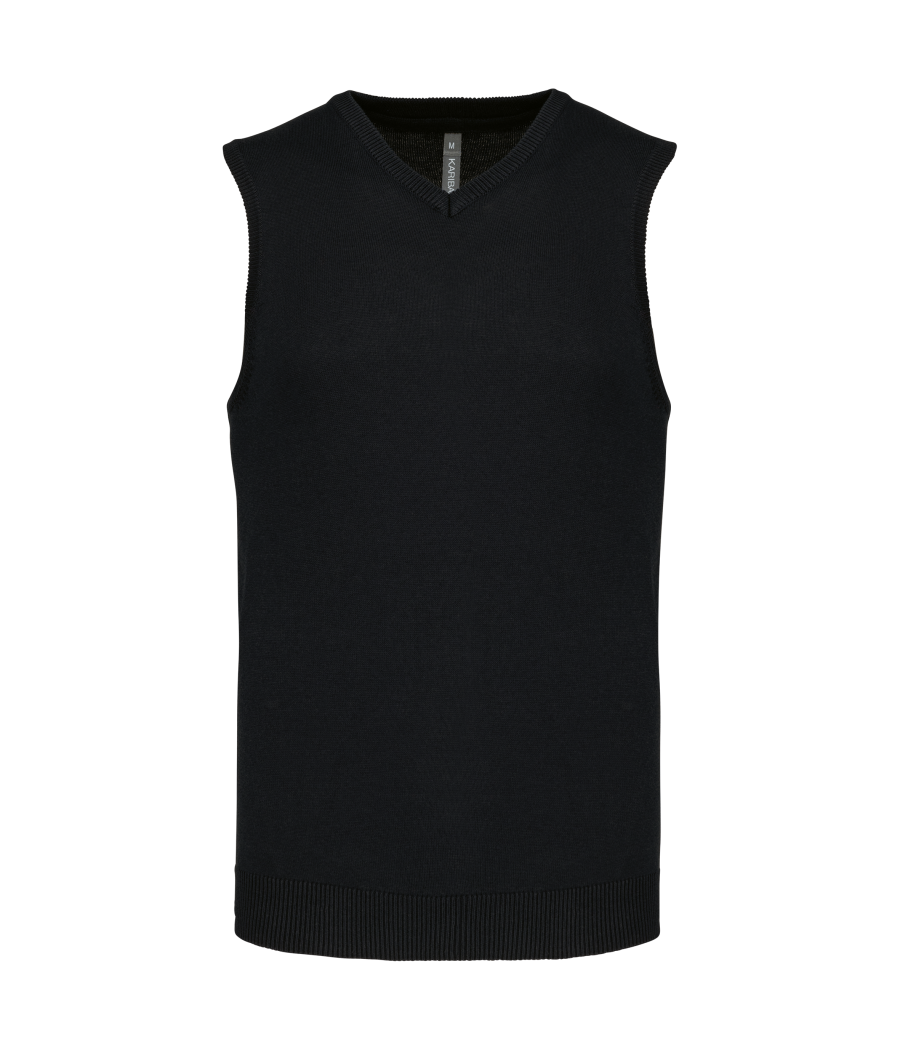 Pull col V sans manches