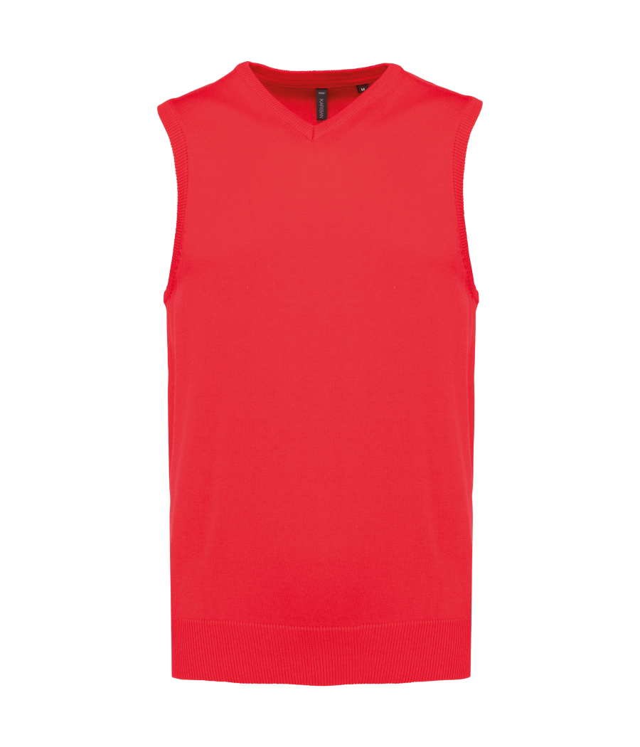 Pull col V sans manches