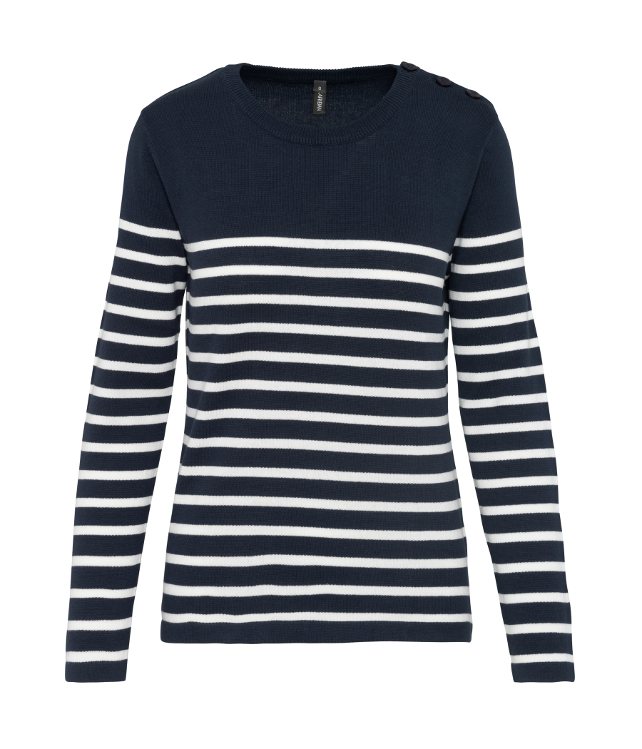Pull marin femme