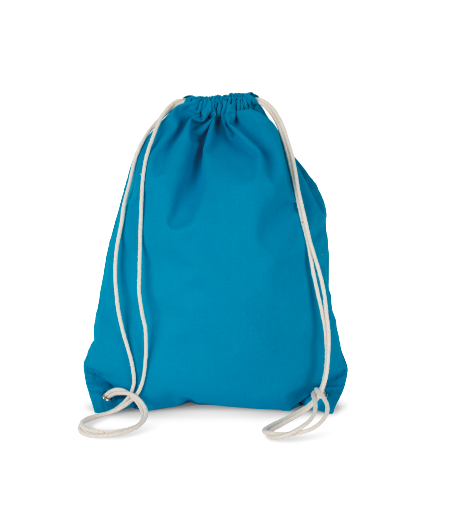 Sac à dos en coton avec cordelettes