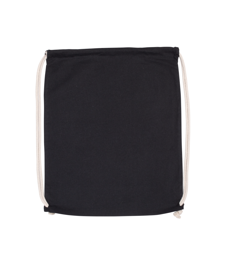Sac à dos en coton bio avec cordelettes