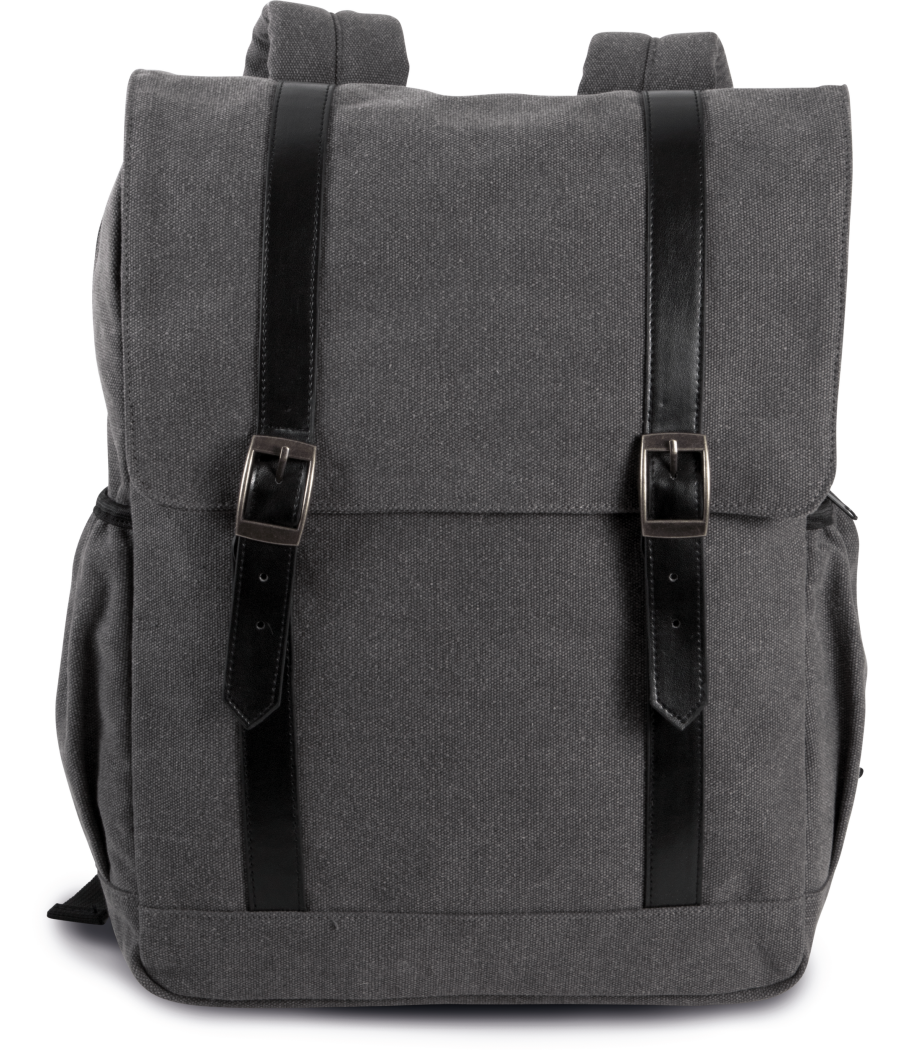 Sac à dos en toile à rabat