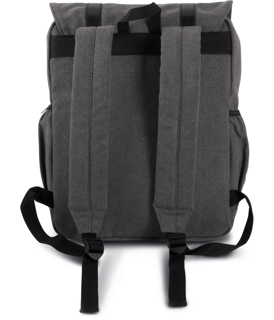 Sac à dos en toile à rabat