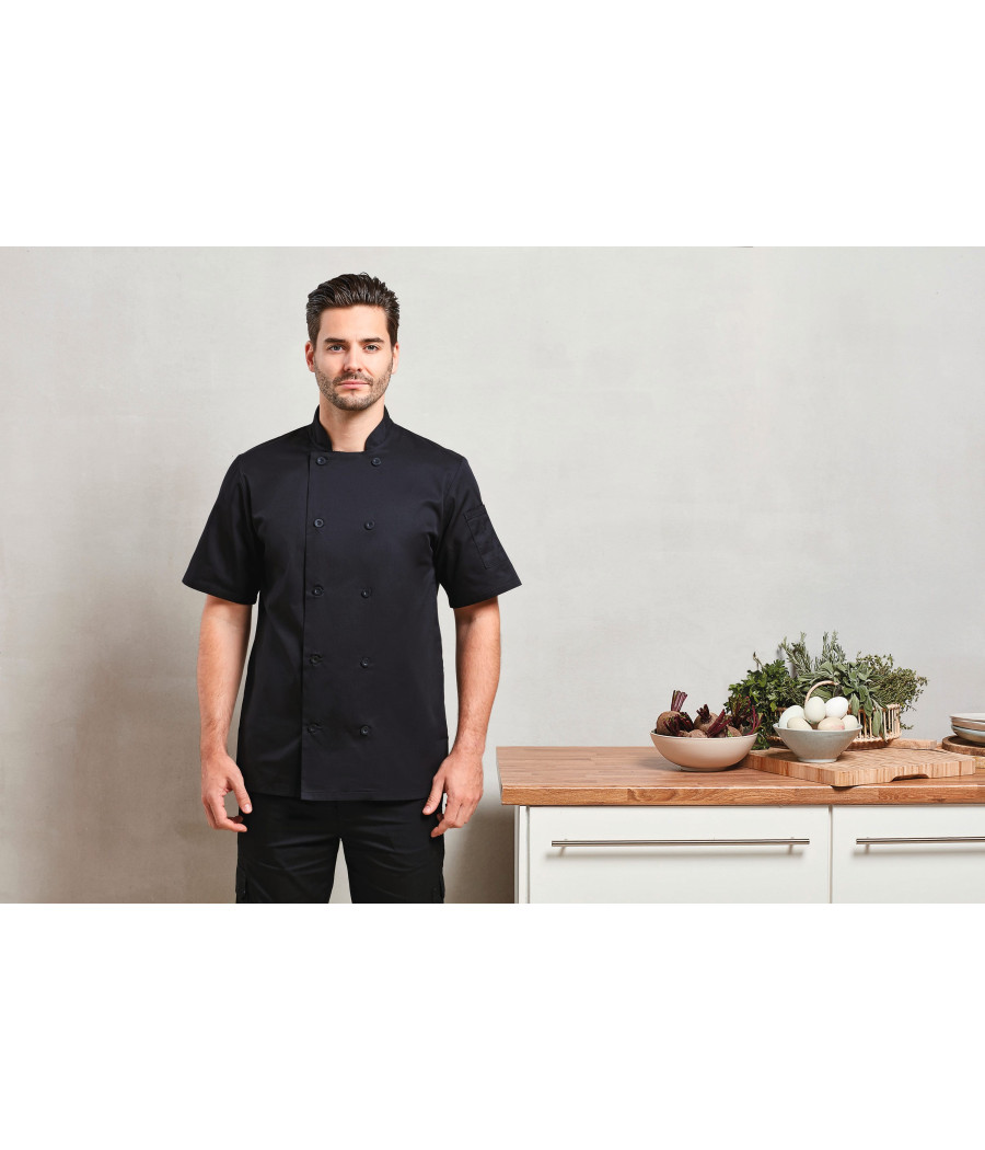 Veste de cuisine manches courtes