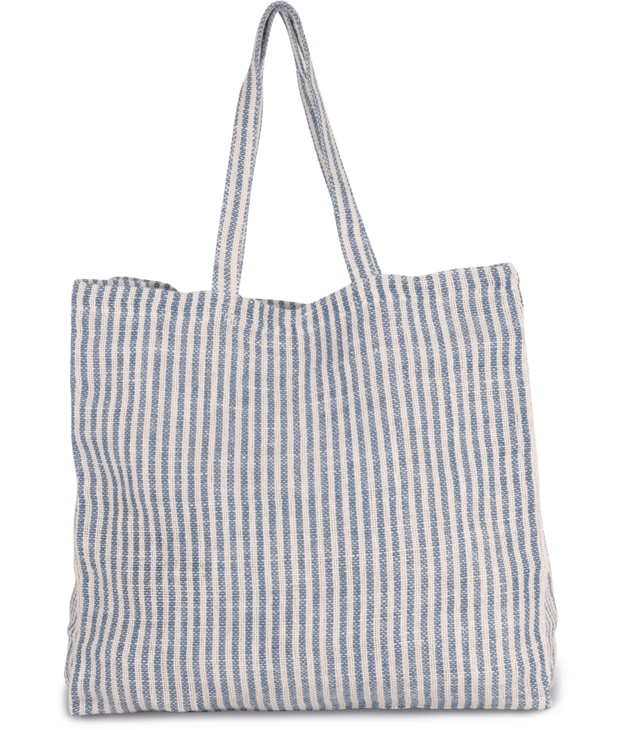 Sac shopping à rayures en juco