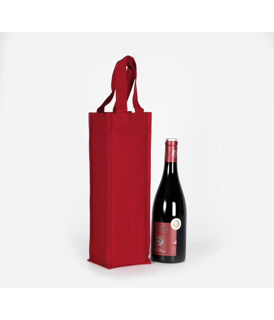 Sac porte-bouteille en coton canvas