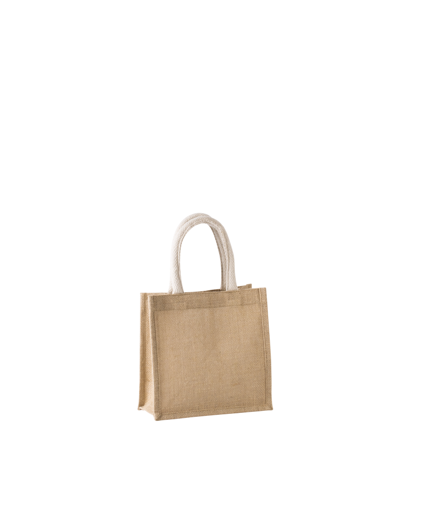 Sac style cabas en toile de jute - petit modèle
