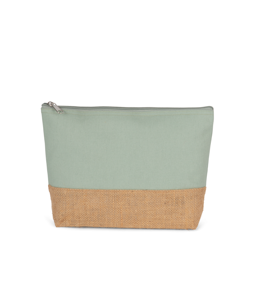 Pochette en toiles de coton et jute
