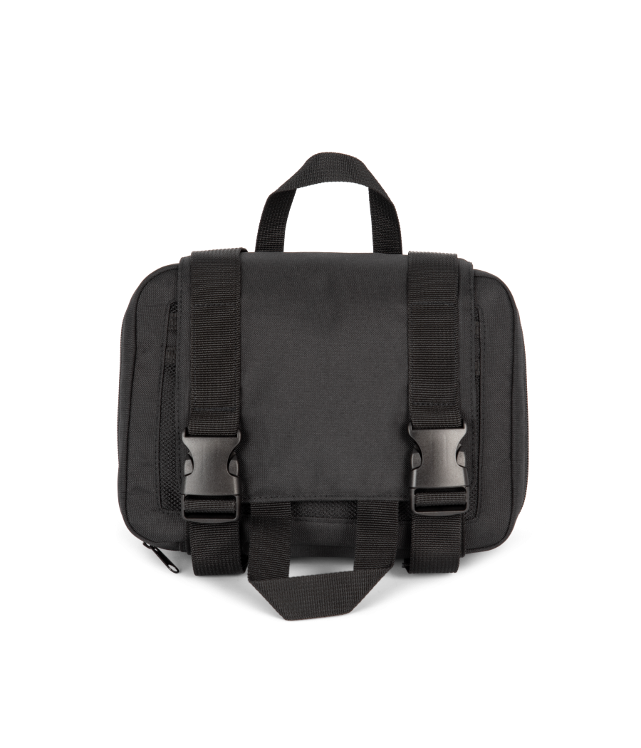 Trousse de toilette recyclée avec double compartiment