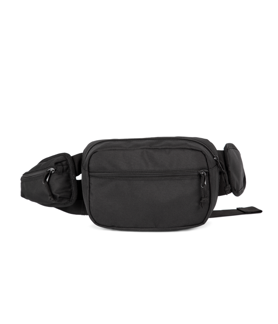 Sac banane recyclé grand format avec pochette latérale