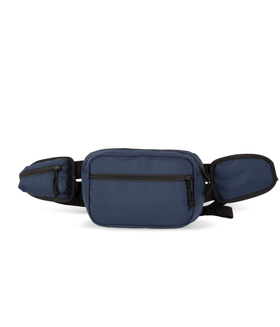 Sac banane recyclé grand format avec pochette latérale