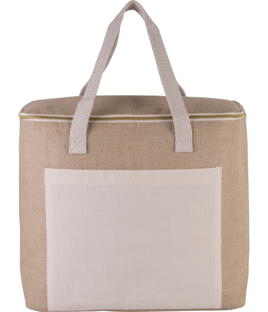Sac isotherme en jute - grand modèle
