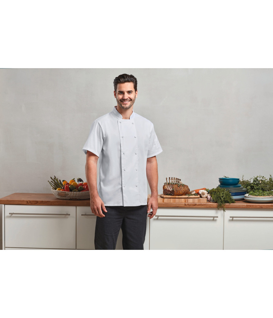 Veste chef cuisinier manches courtes Coolchecker®