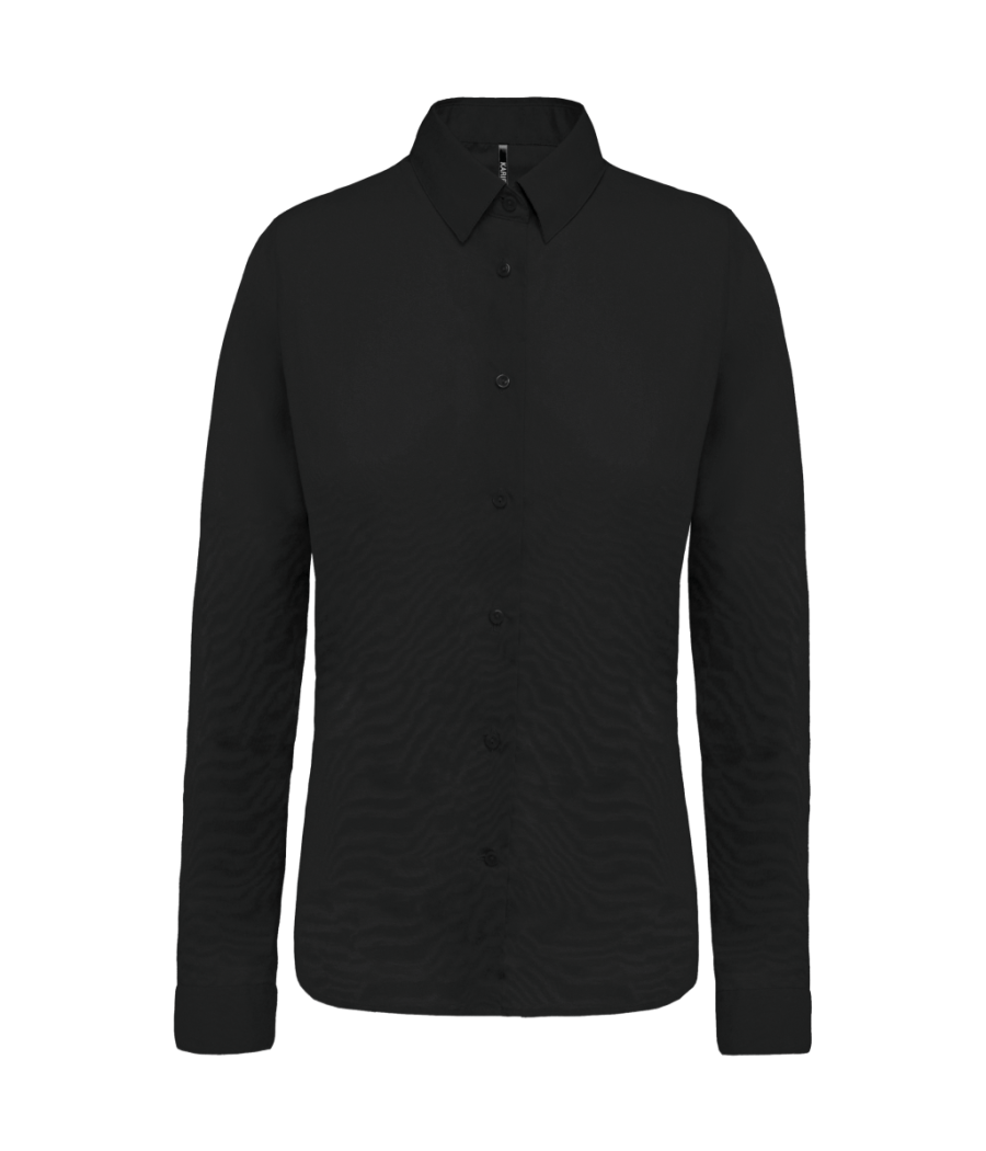 Chemise popeline manches longues femme