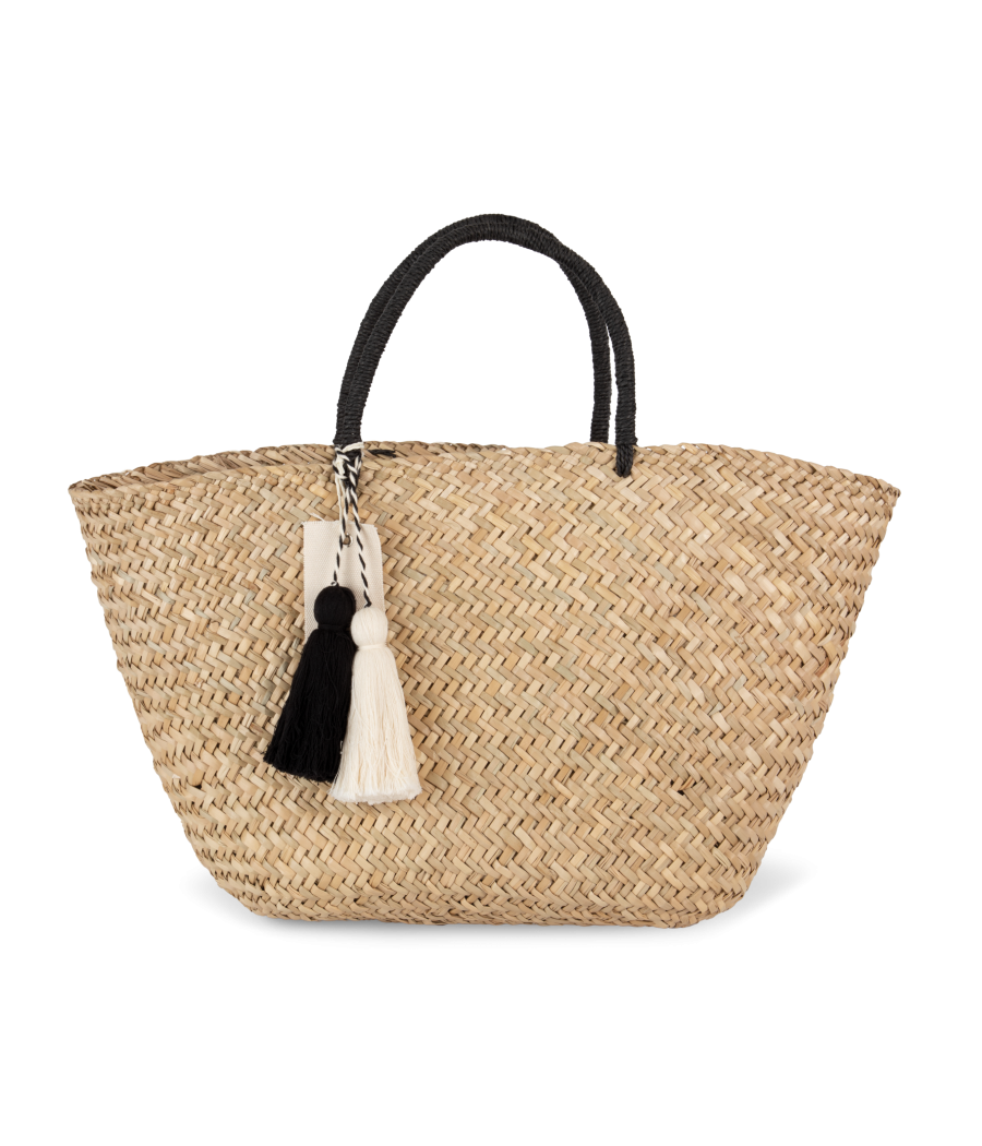 Panier shopping en paille