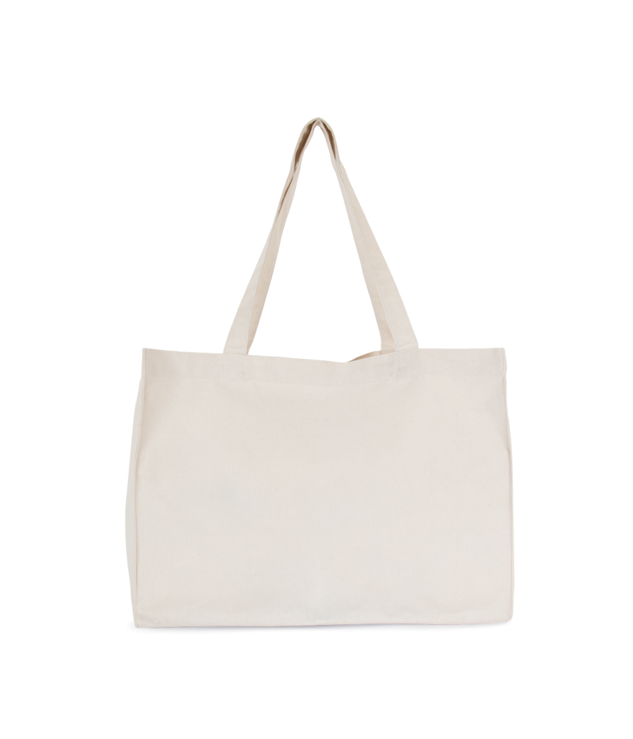 Grand sac shopping en coton recyclé