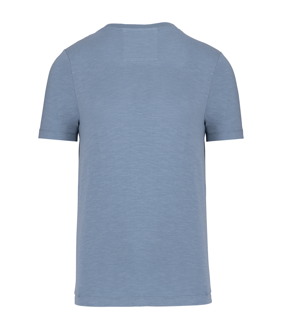 T-shirt slub écoresponsable col rond manches courtes homme