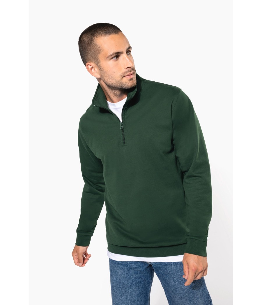 Sweat-shirt col zippé homme