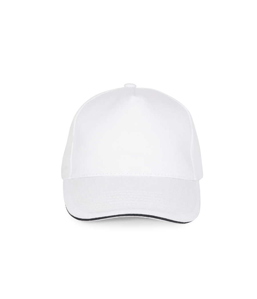 Casquette avec sandwich contrasté - 5 panneaux