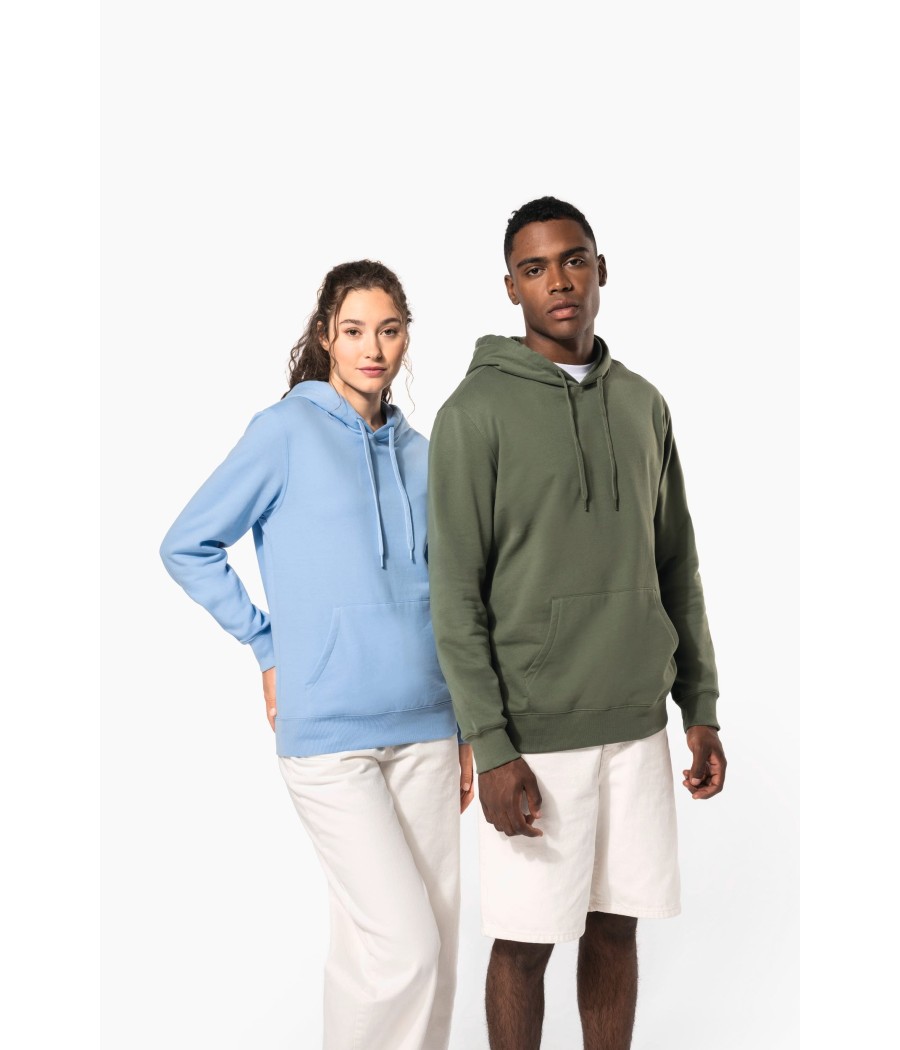 Sweat-shirt recyclé à capuche unisexe